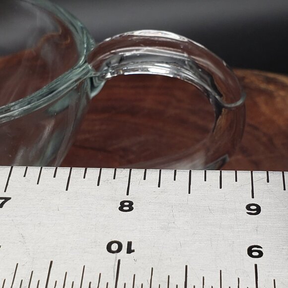 Vintage Anchor Hocking Glass Gravy Boat – Clear Pressed Glass 8.5” with Handle - Picture 11 of 12